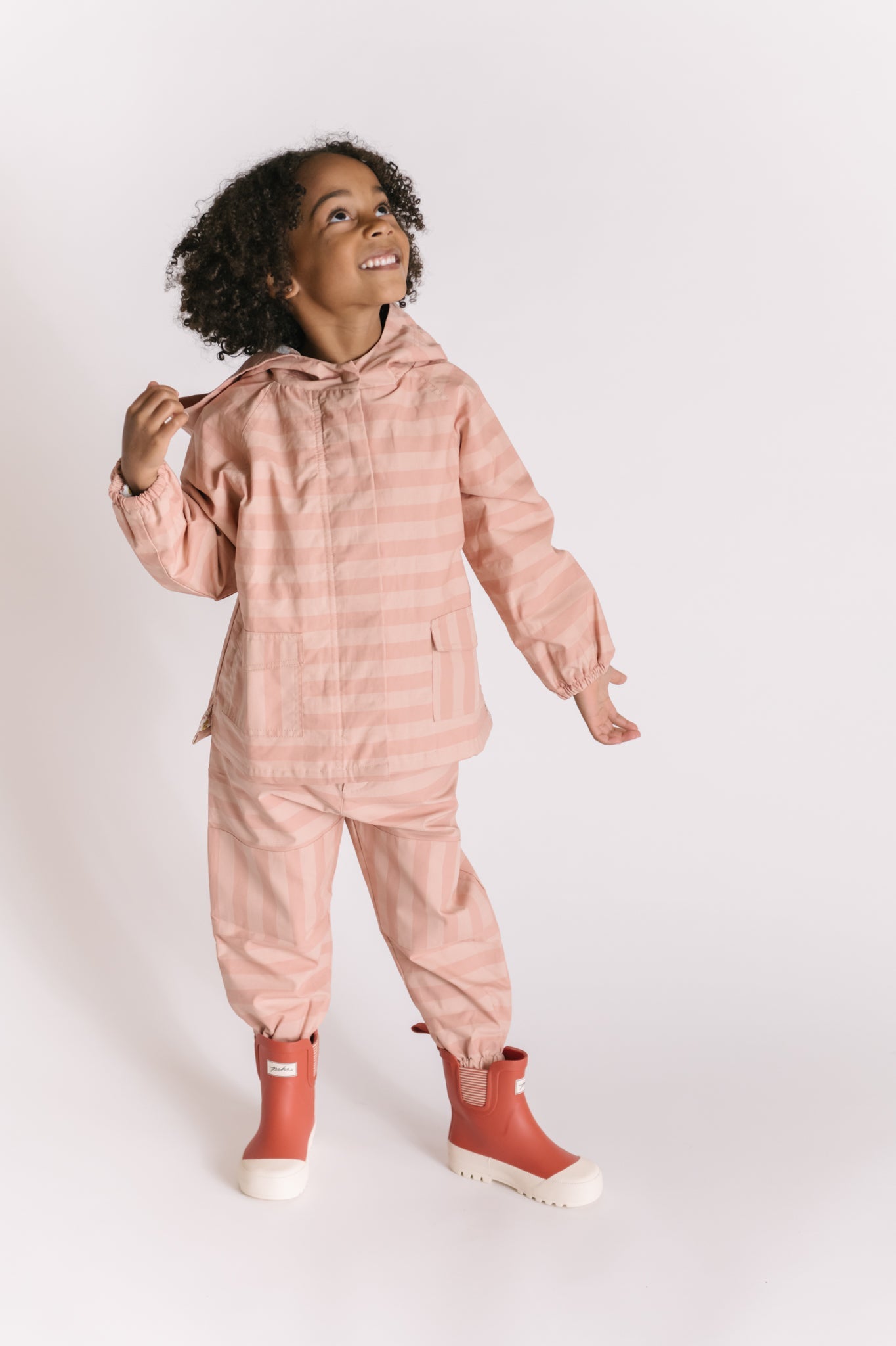 kids park jacket pink sky