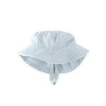 seersucker bucket hat marine blue in blues pattern