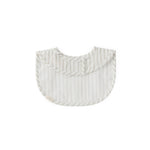 baby water repellent everyday essential baby bib stripes away pebble grey