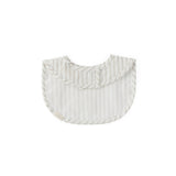 baby water repellent everyday essential baby bib stripes away pebble grey