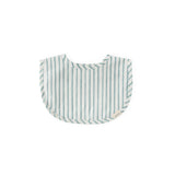 baby water repellent everyday essential baby bib stripes away sea in blues pattern