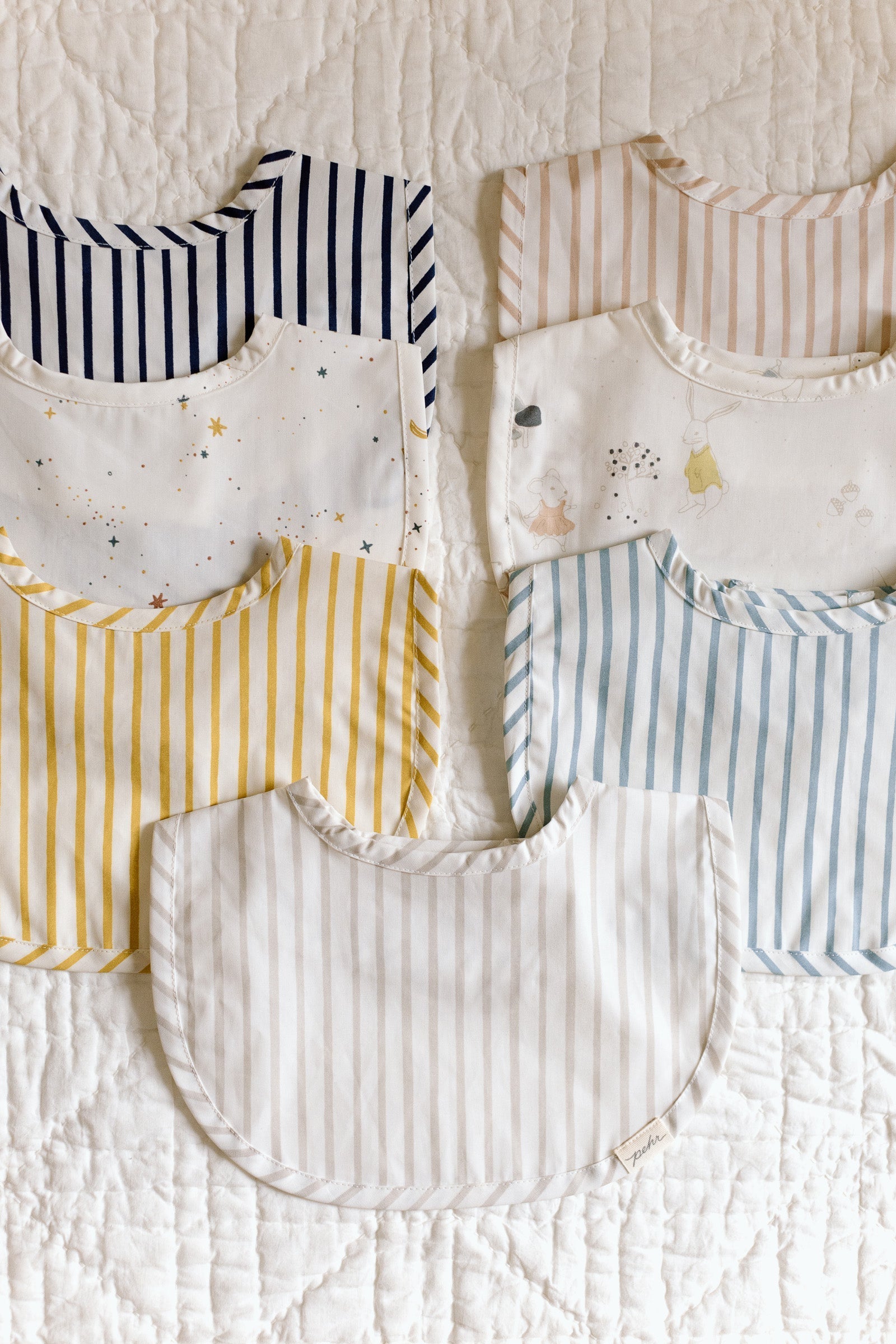 baby water repellent everyday essential baby bib stripes away sea