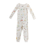 toddler ribbed toddler pajama explore the world in multi pattern