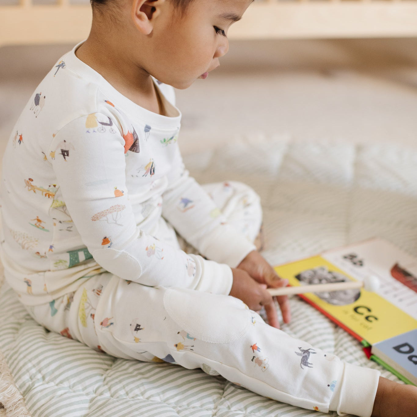 toddler ribbed toddler pajama explore the world