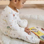 toddler ribbed toddler pajama explore the world