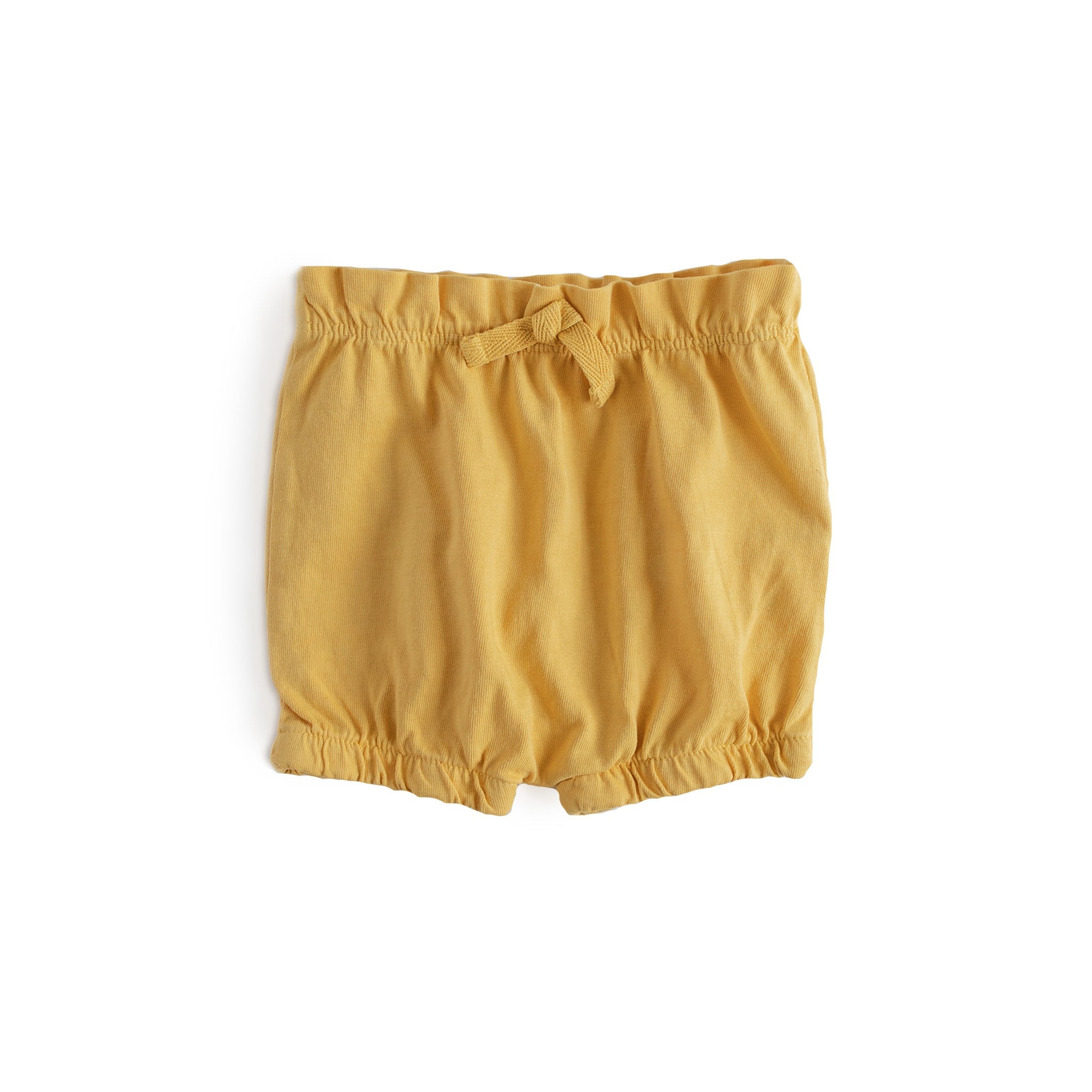 garment dye bloomer short soft marigold in yellows pattern