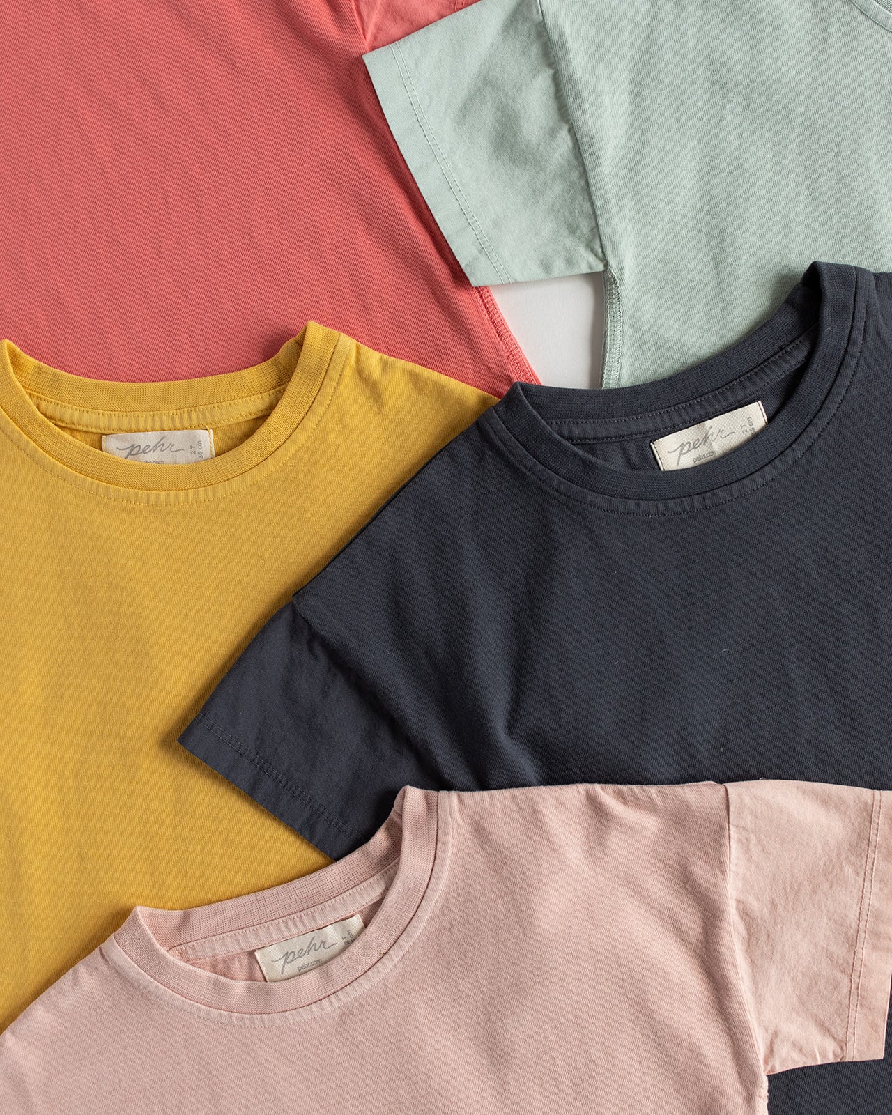 garment dye t shirt ink blue