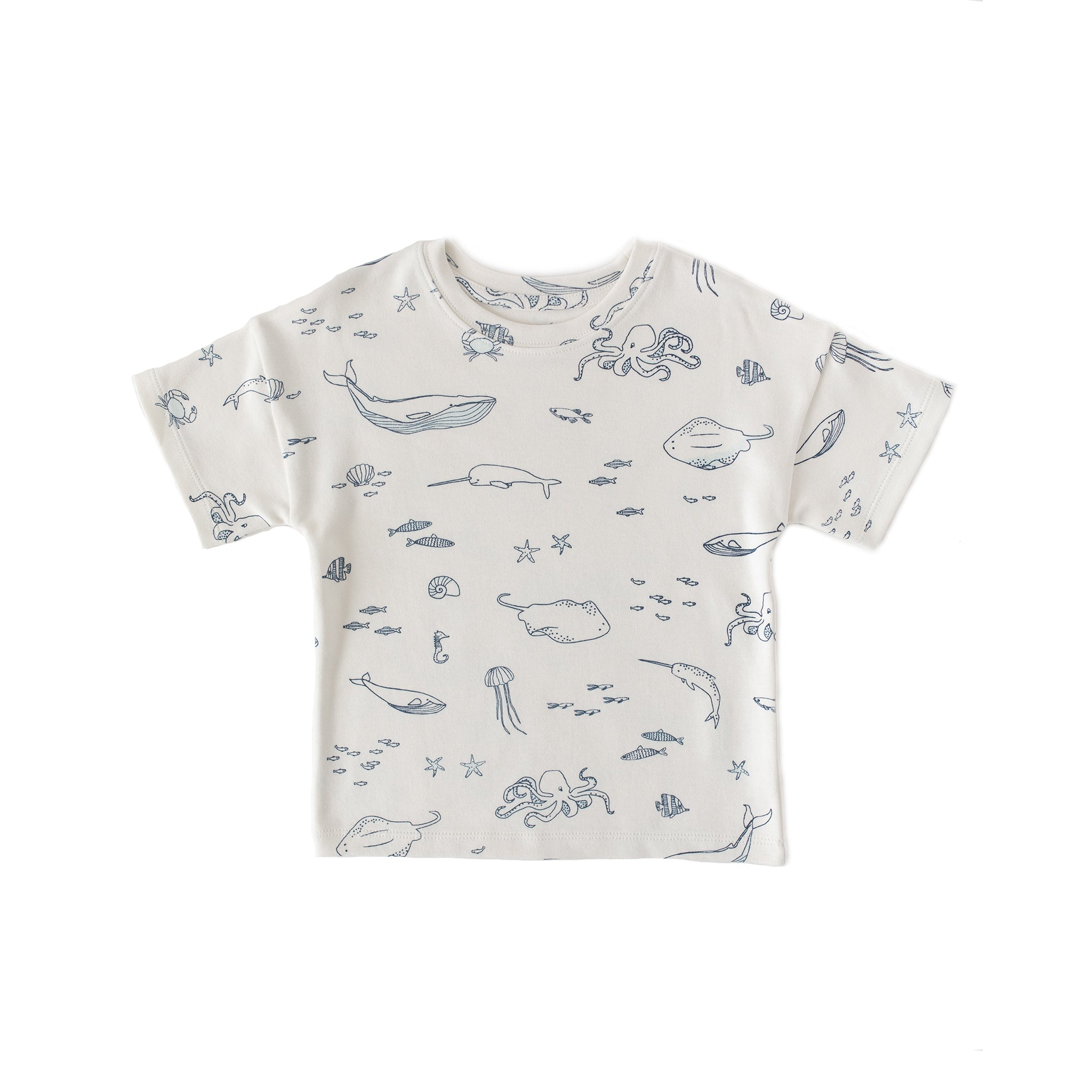 dropped shoulder short sleeve t shirt life aquatic