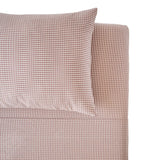 kids gingham kids bedding sheet set thistle in pinks pattern