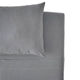 kids gingham kids bedding sheet set indigo in blues pattern