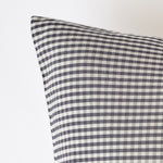 kids gingham kids bedding sheet set indigo