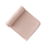 pointelle knit blanket soft peony in pinks pattern