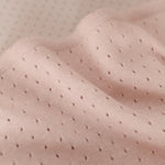 pointelle knit blanket soft peony