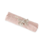 pointelle knit blanket soft peony