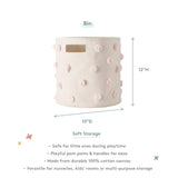 pom basket bin blush