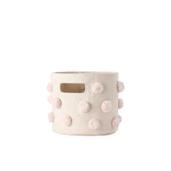 pom basket mini blush in pinks pattern