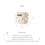 pom basket mini blush