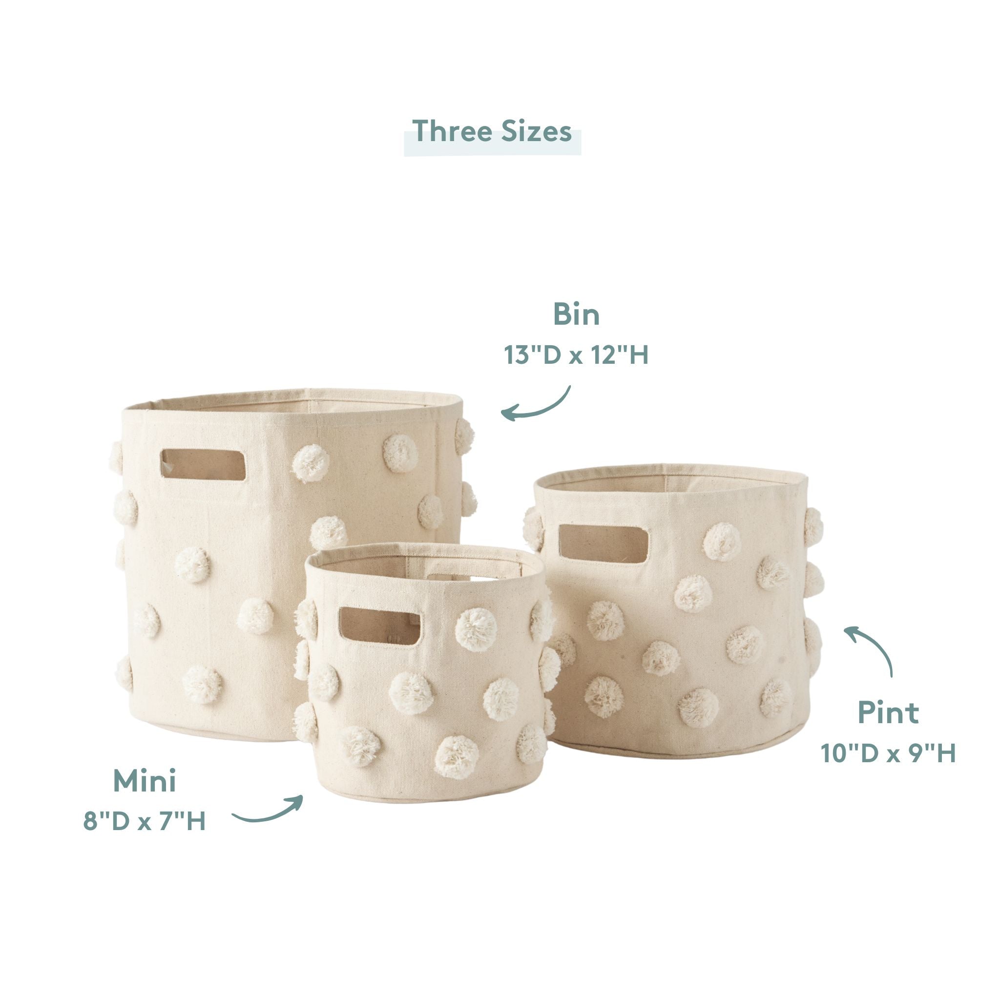 pom basket mini blush