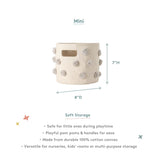 pom basket mini grey