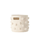 pom basket pint natural in neutrals pattern