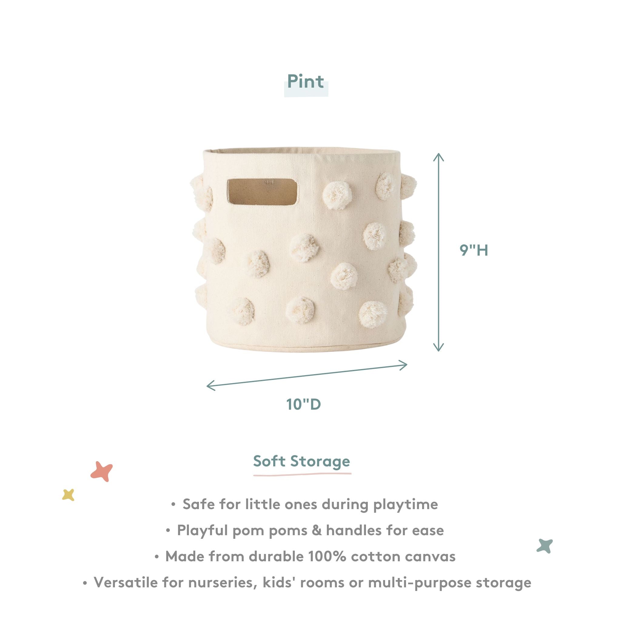 pom basket pint natural