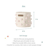 pom basket pint blush