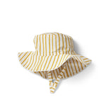 bucket hat stripes away marigold in yellows pattern