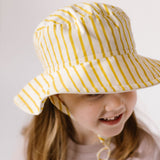 bucket hat stripes away marigold