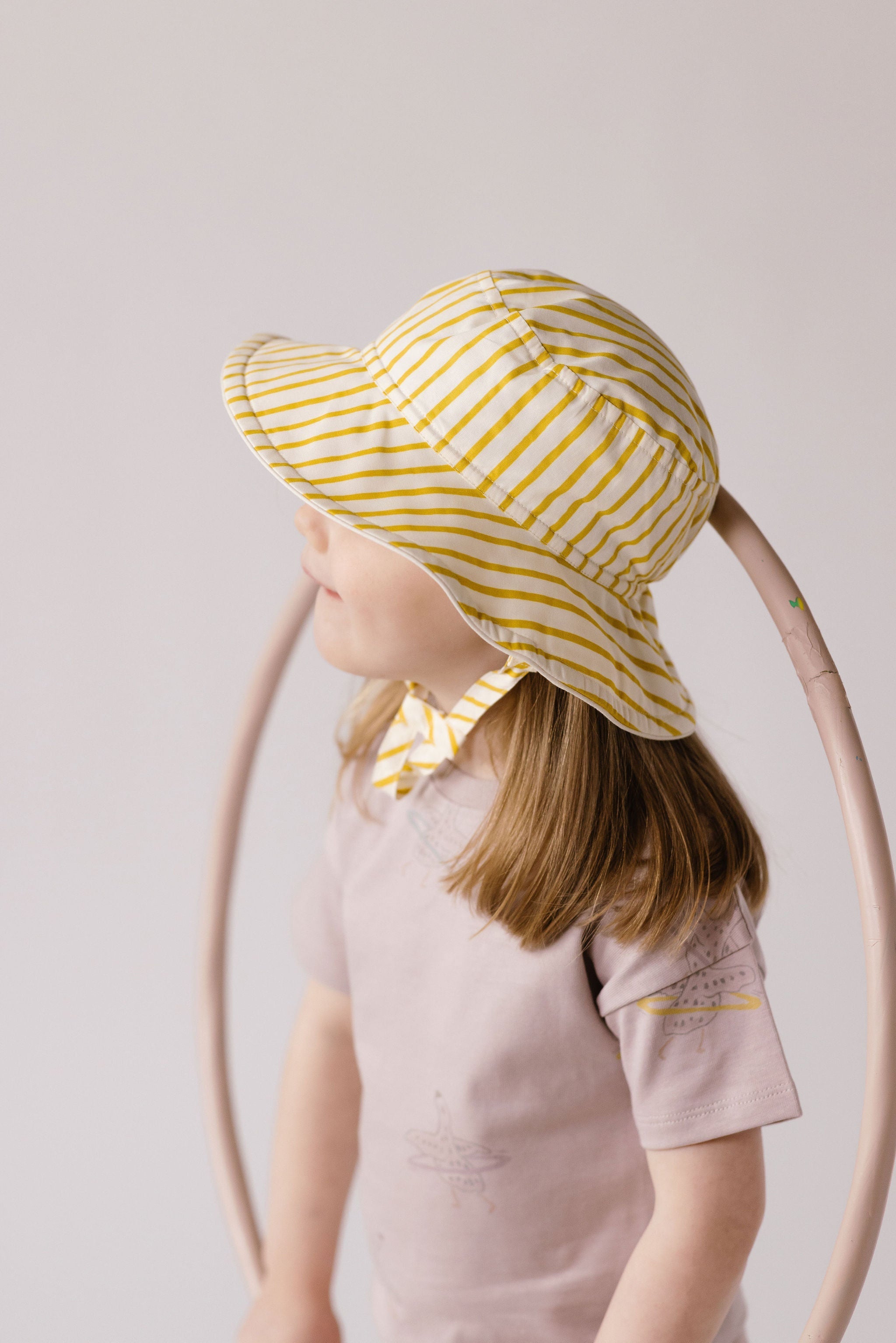 bucket hat stripes away marigold