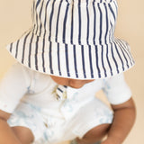 bucket hat stripes away ink blue