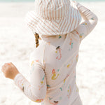bucket hat stripes away peony