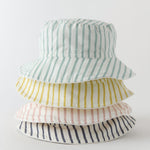 bucket hat stripes away peony