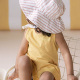 bucket hat stripes away peony