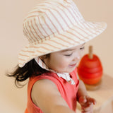 bucket hat stripes away peony