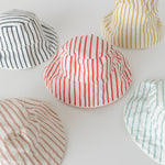 bucket hat stripes away peony