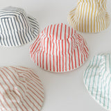 bucket hat stripes away peony