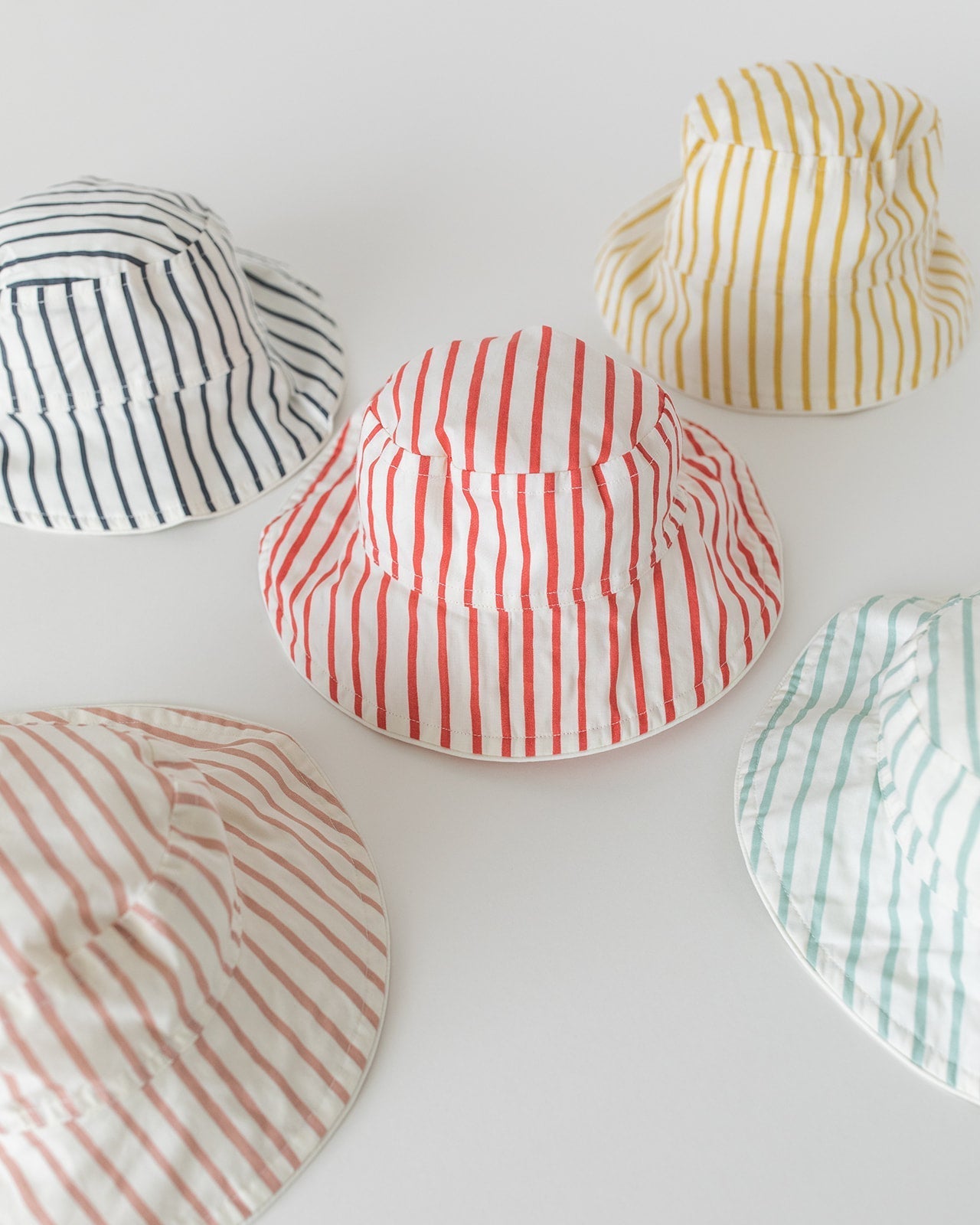 bucket hat stripes away peony