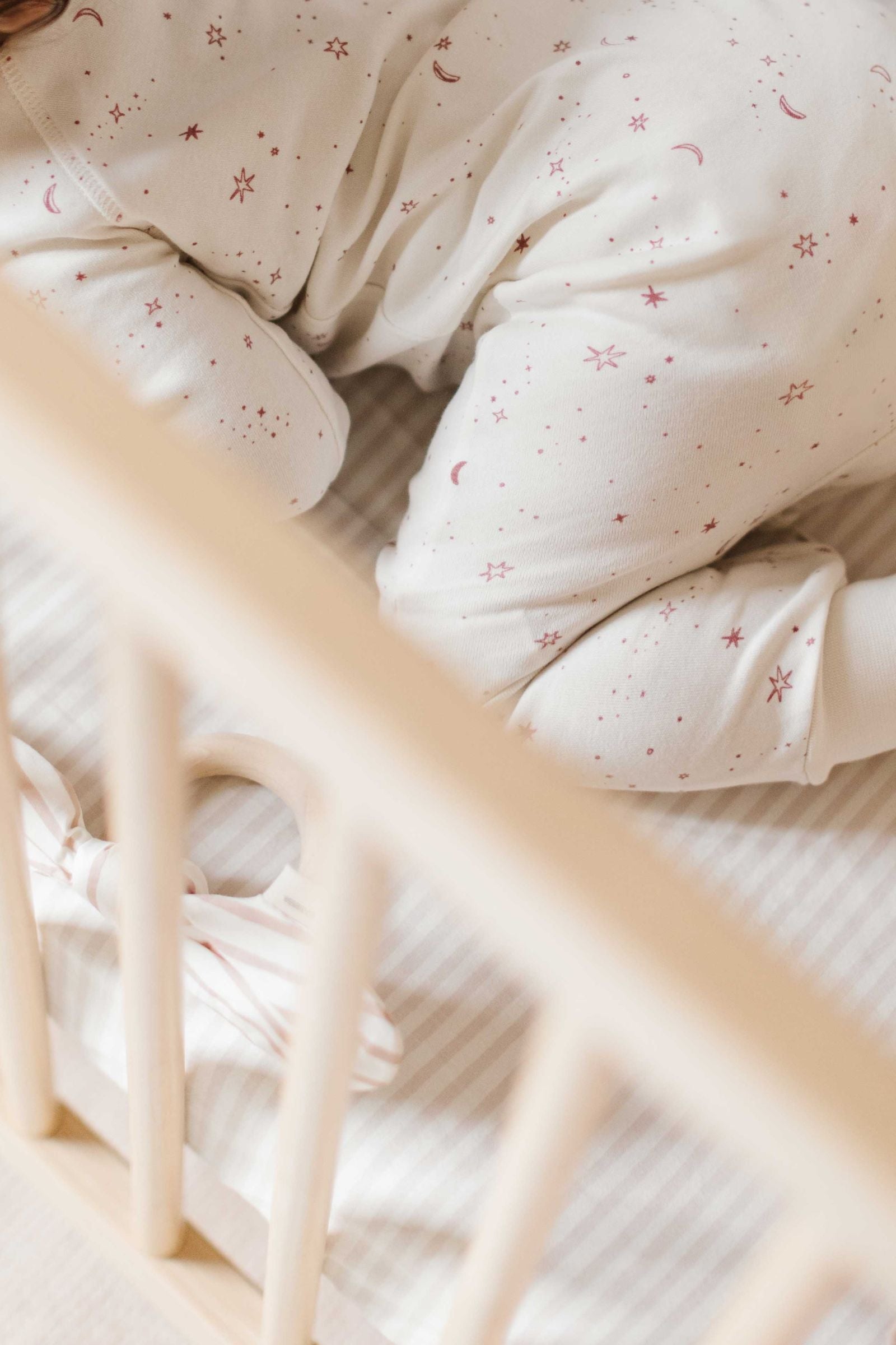 striped crib sheet stripes away petal