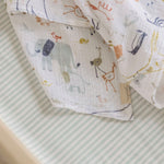 striped crib sheet stripes away sea
