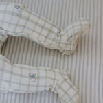 striped crib sheet stripes away pebble grey