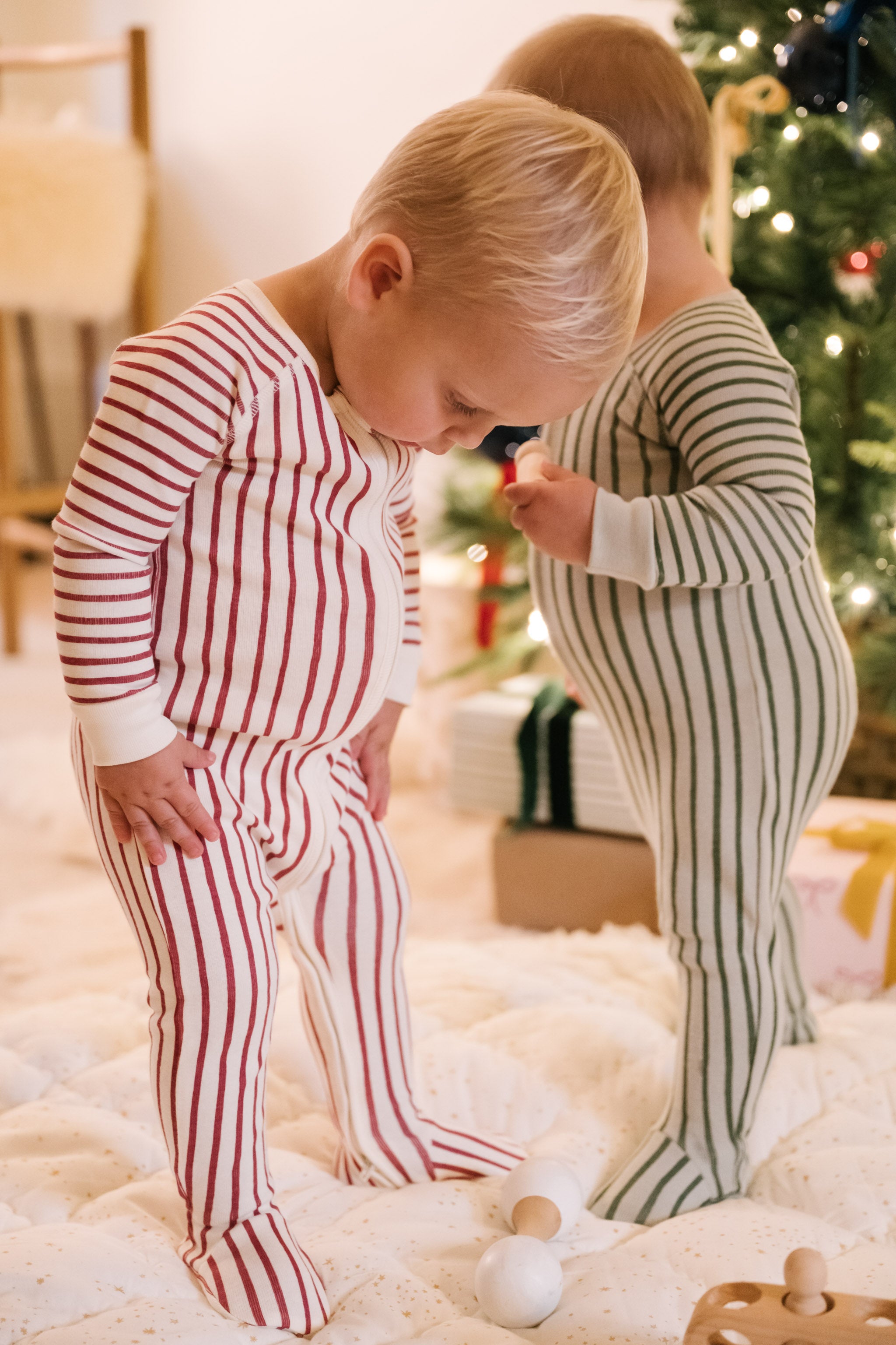 baby ribbed baby sleeper stripes away berry pehr