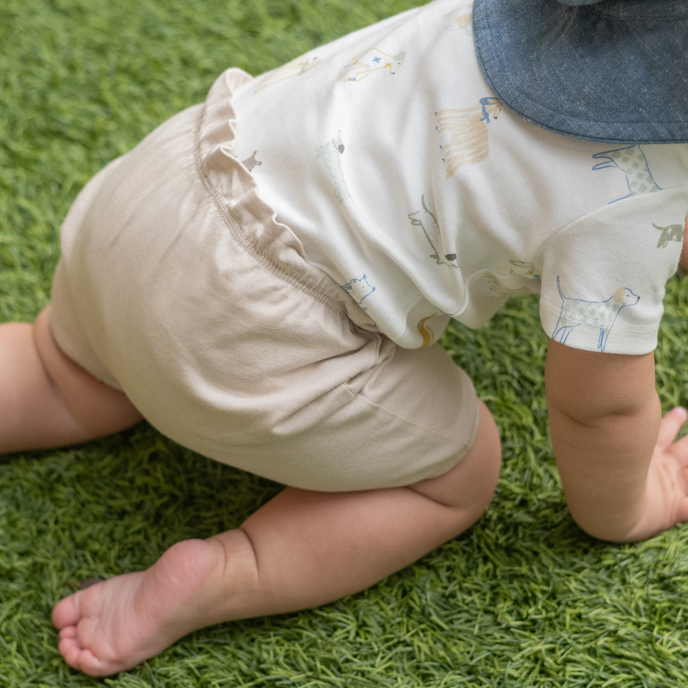 garment dye bloomer short sand