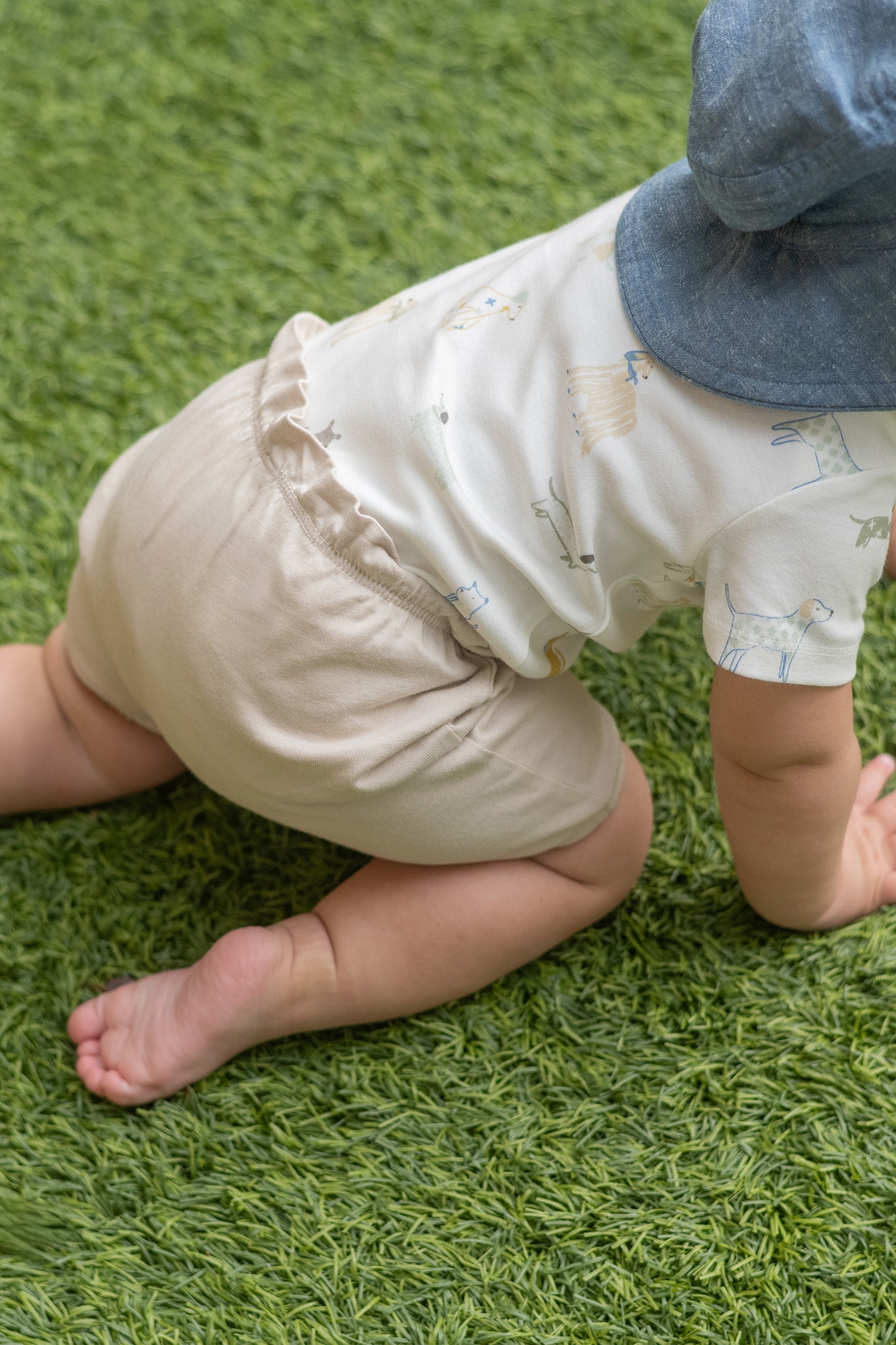 garment dye bloomer short sand
