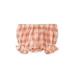 checkmate ruffle bloomer melon in pinks pattern