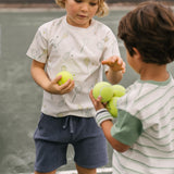 dropped shoulder short sleeve t shirt doubles