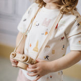 dropped shoulder short sleeve t shirt explore the world