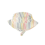 bucket hat stripes away rainbow in multi pattern