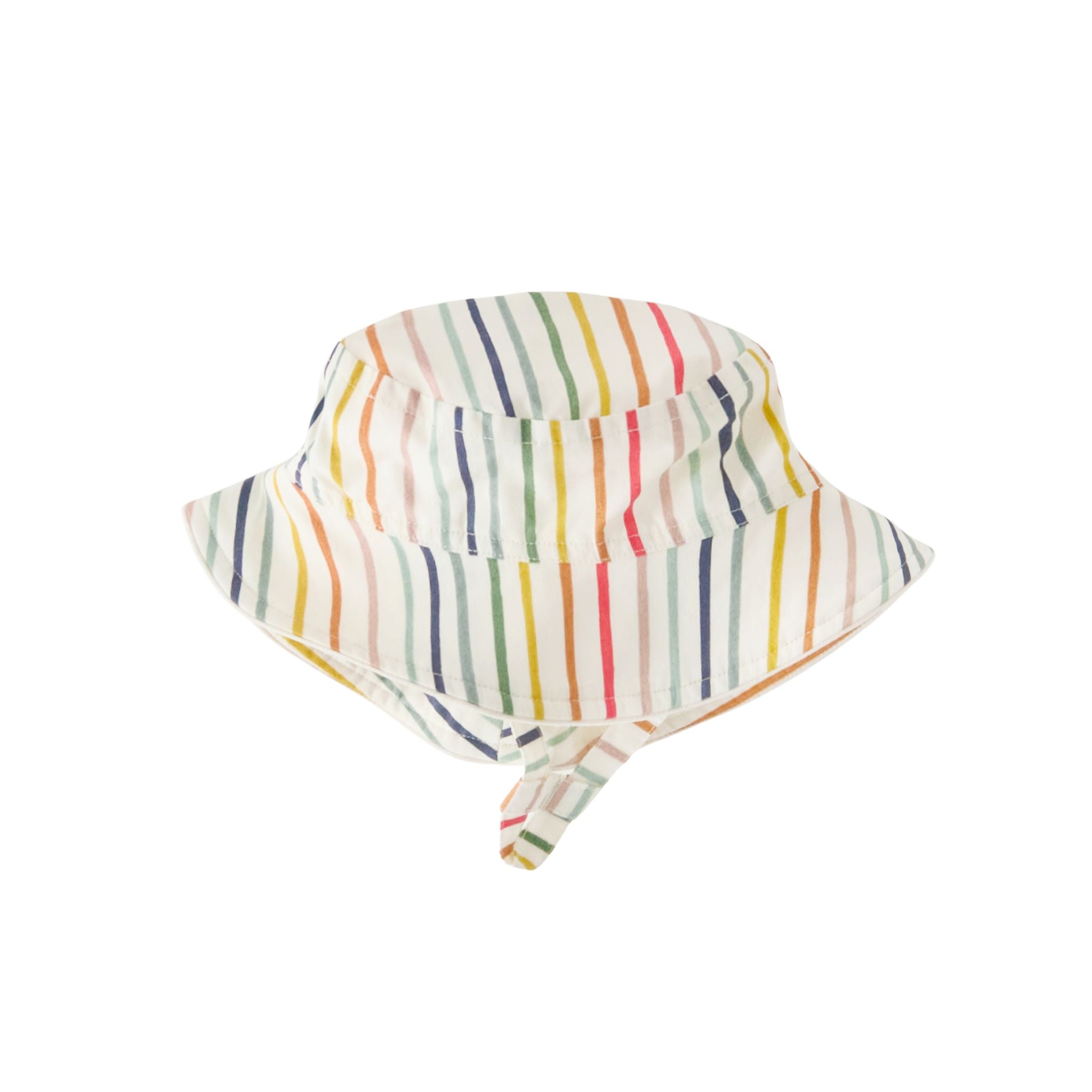 bucket hat stripes away rainbow in multi pattern
