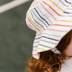 bucket hat stripes away rainbow