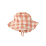 checkmate bucket hat melon in pinks pattern